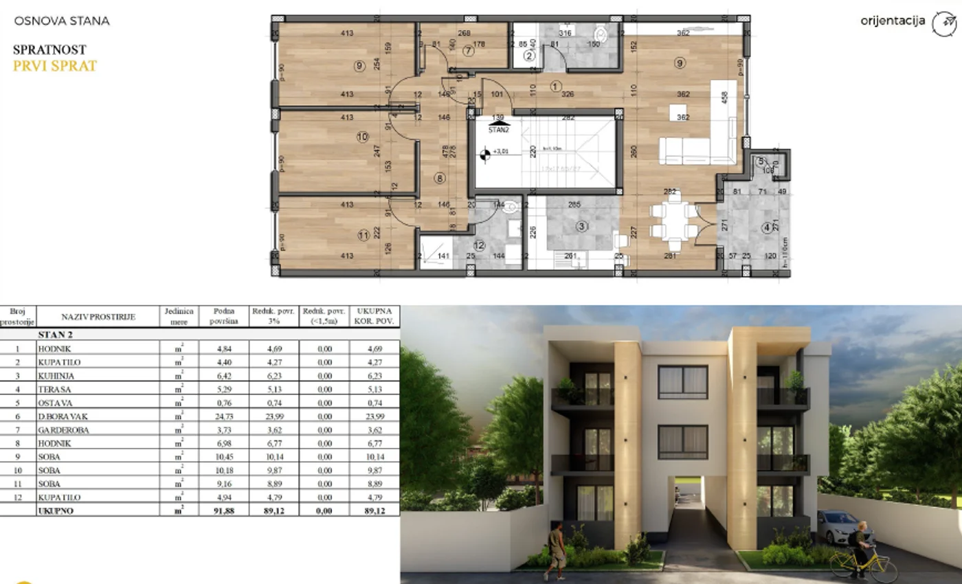 stan na prodaju Novi Sad 89m2 540991