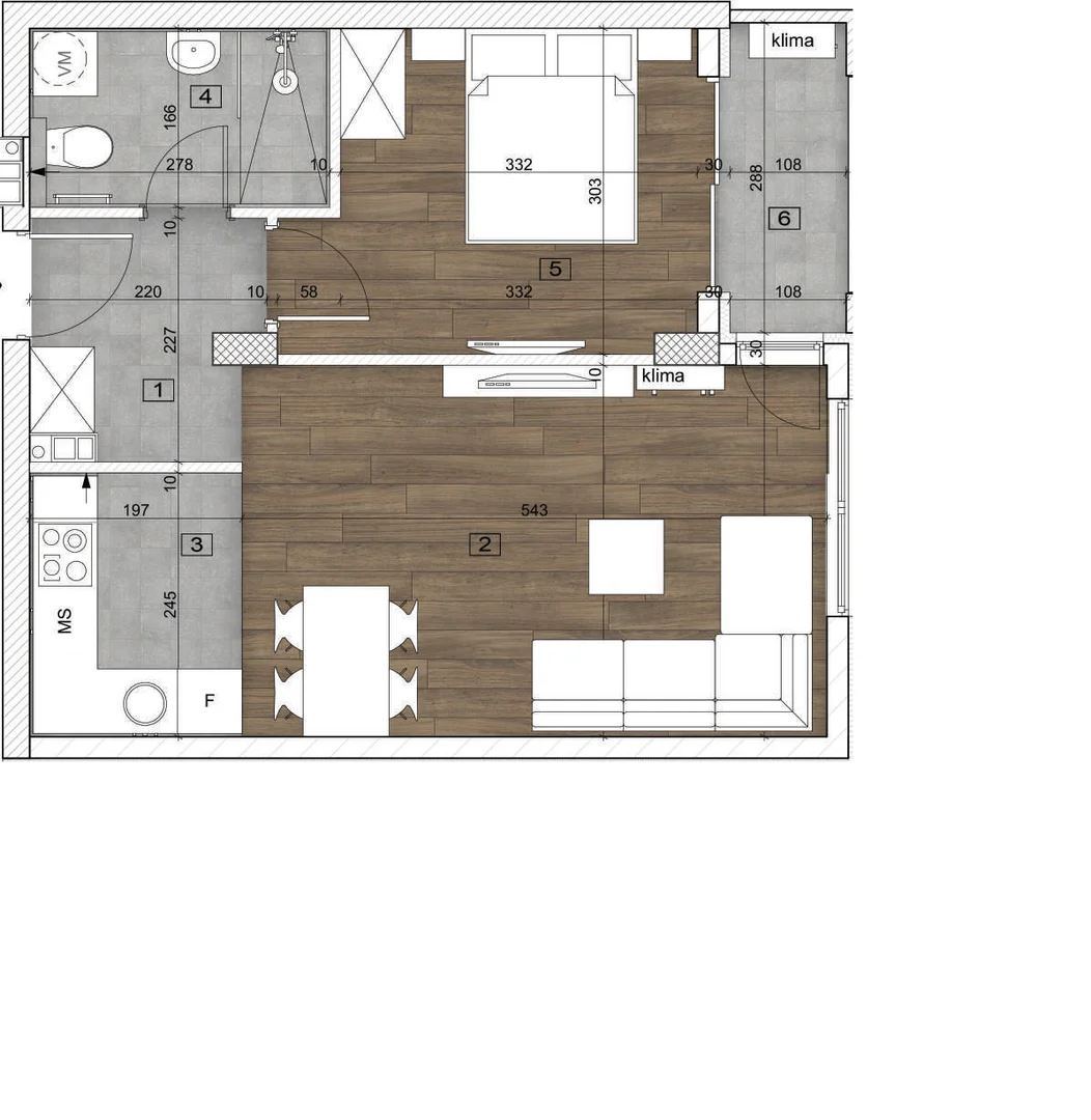 stan na prodaju Novi Sad 45m2 543077