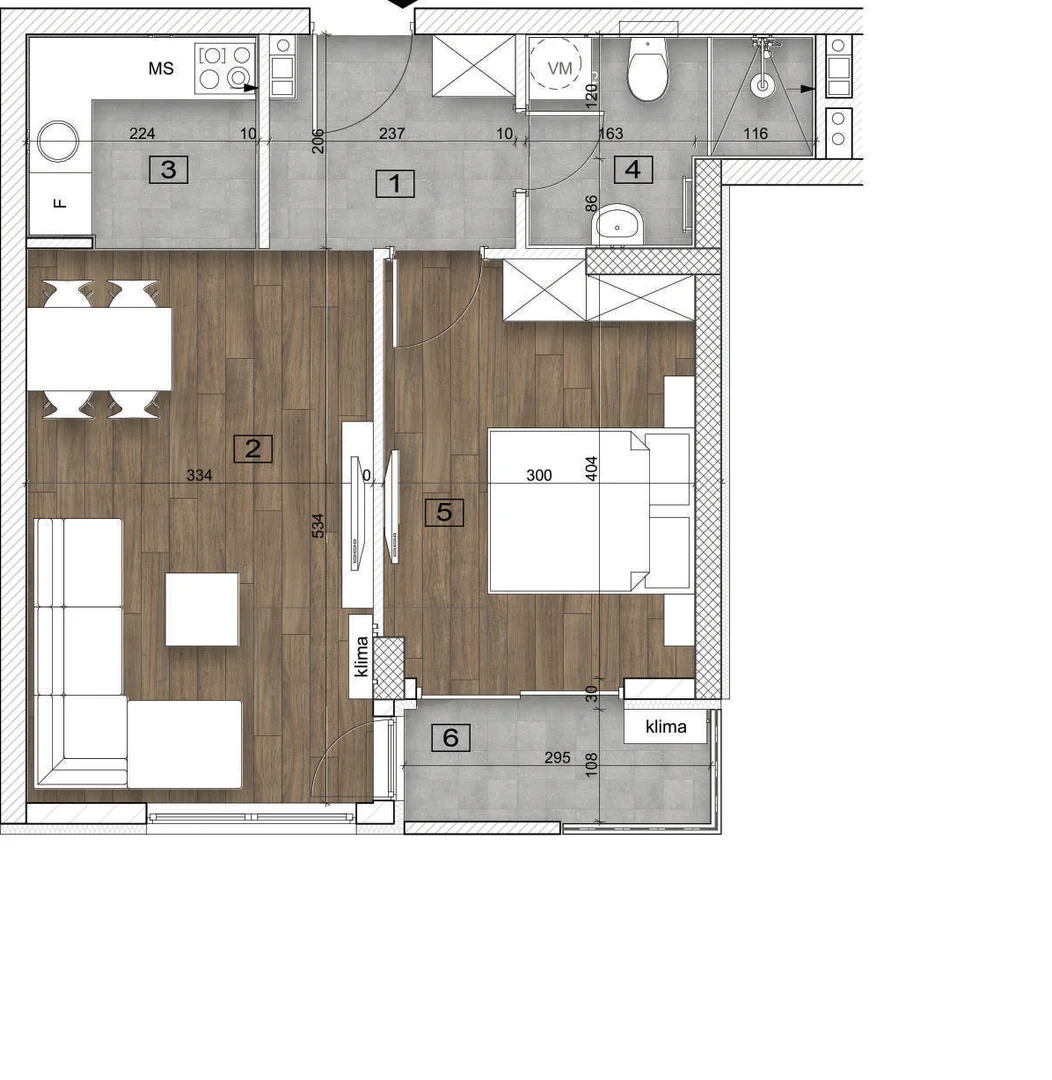 stan na prodaju Novi Sad 46m2 541786
