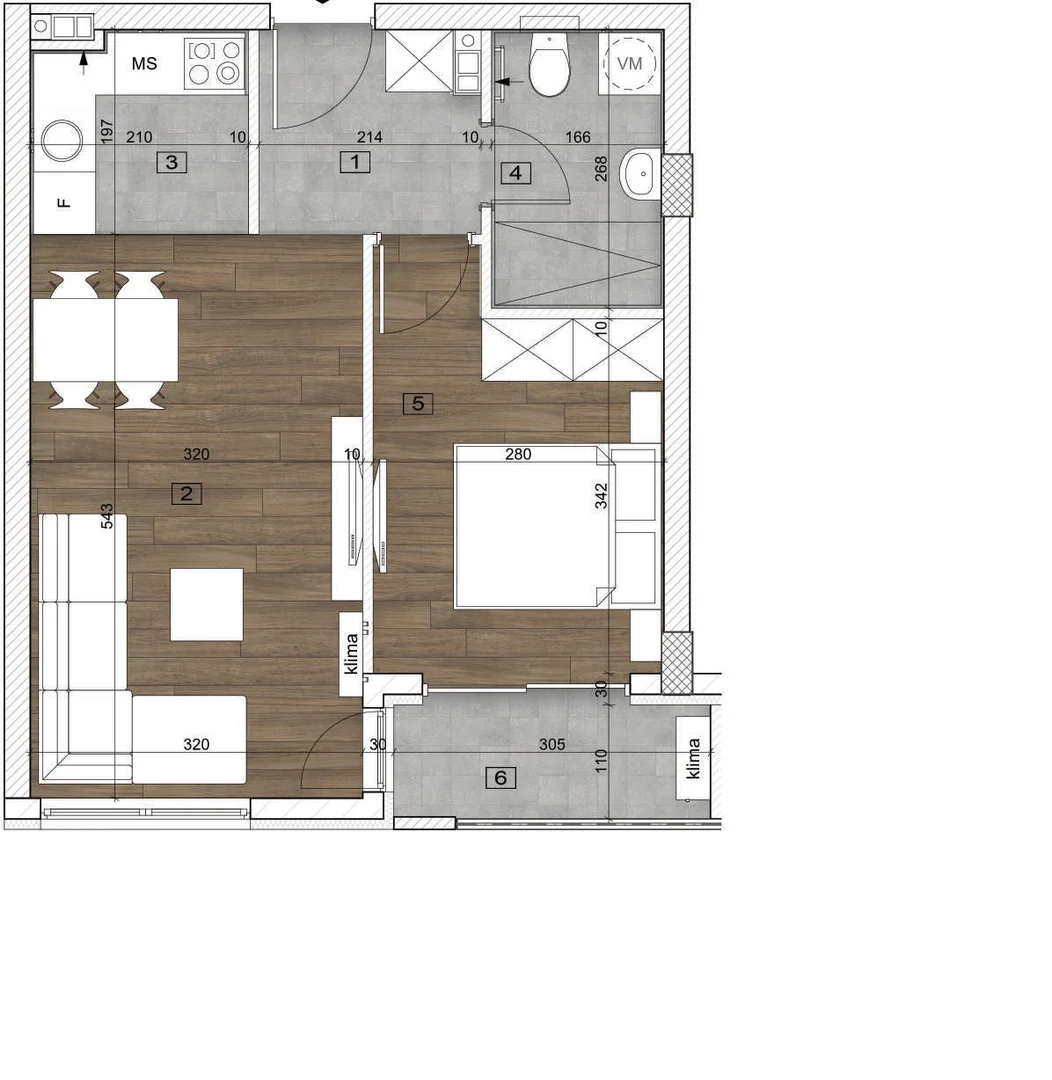 stan na prodaju Novi Sad 42m2 542403