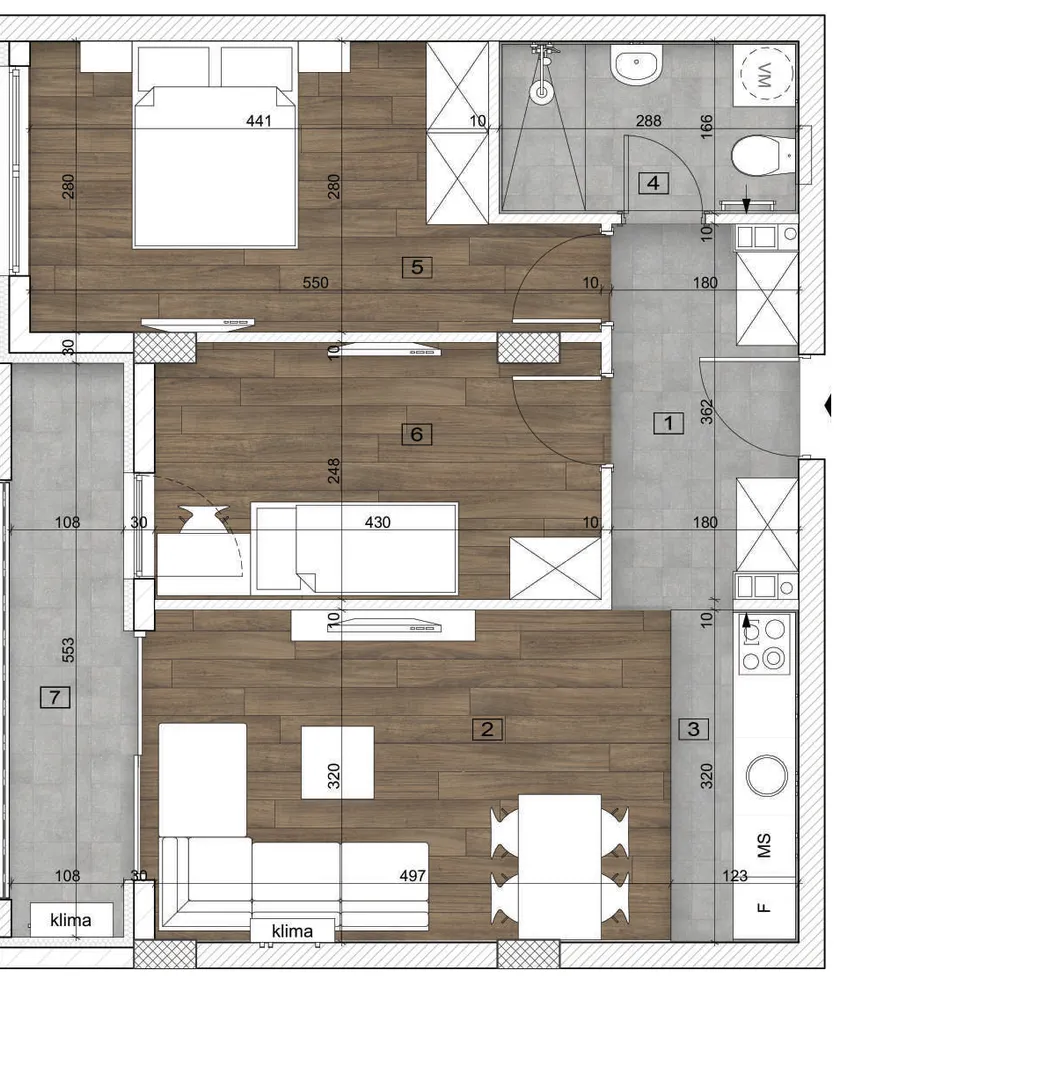 stan na prodaju Novi Sad 59m2 542564