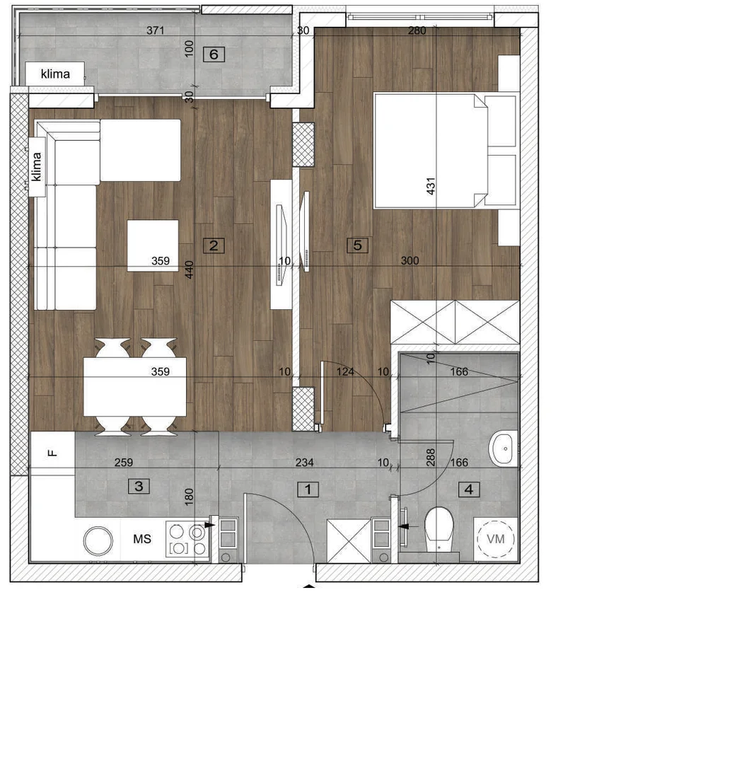 stan na prodaju Novi Sad 45m2 542652