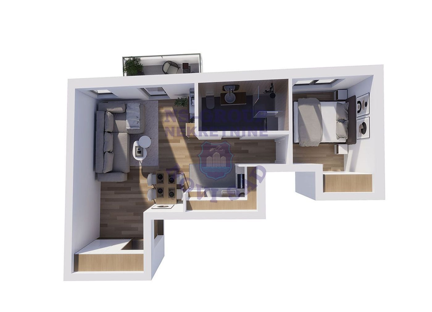 stan na prodaju Novi Sad 44m2 550120