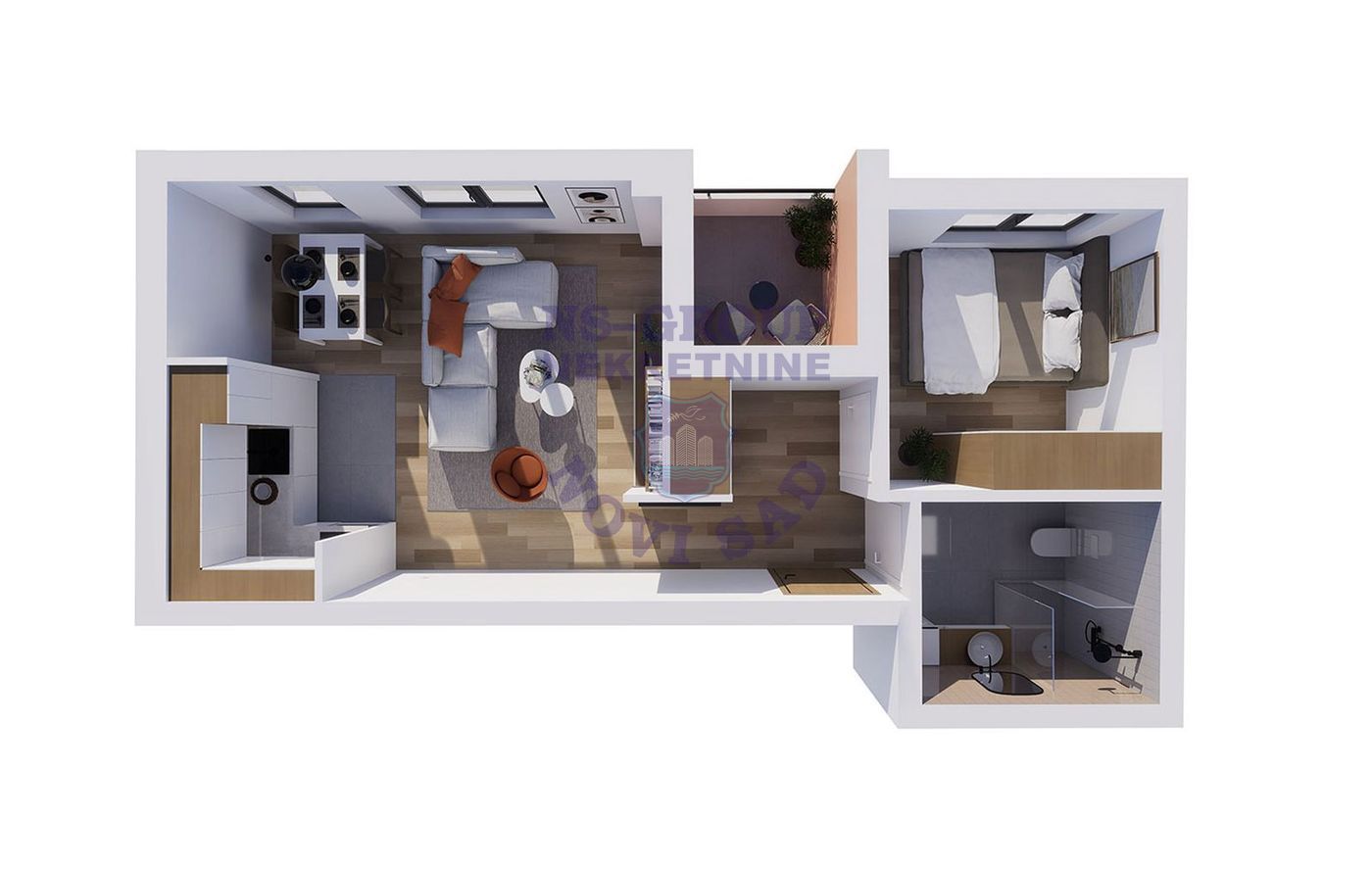 stan na prodaju Novi Sad 41m2 550122