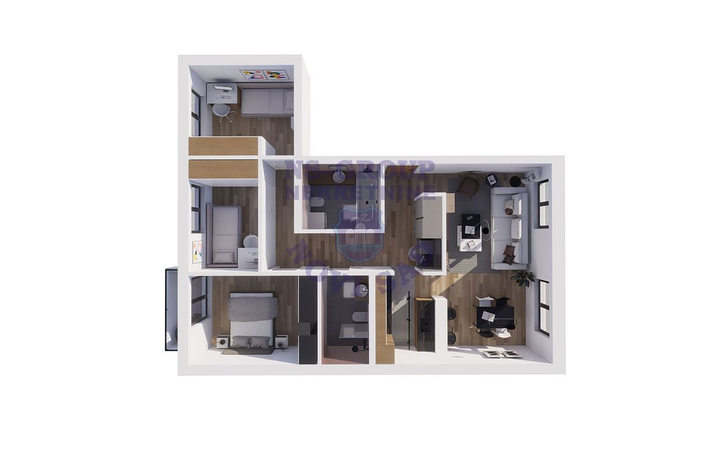 stan na prodaju Novi Sad 77m2 550136