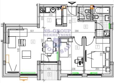 stan na prodaju Novi Sad, 66m2 552256