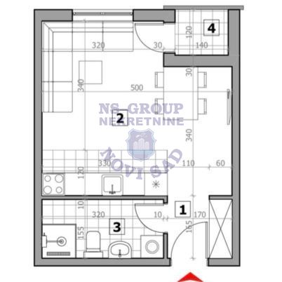 stan na prodaju Petrovaradin 31m2 552380