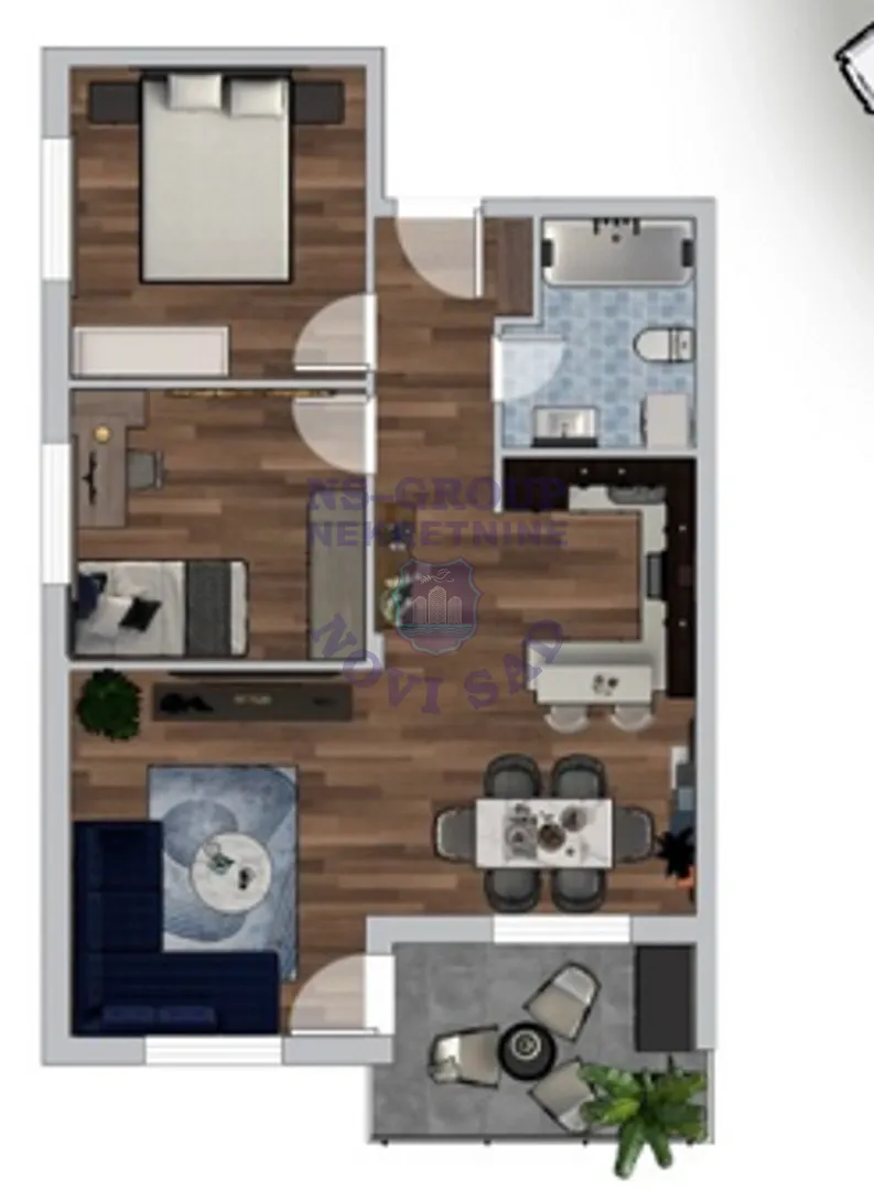 stan na prodaju Novi Sad, 58m2 553834