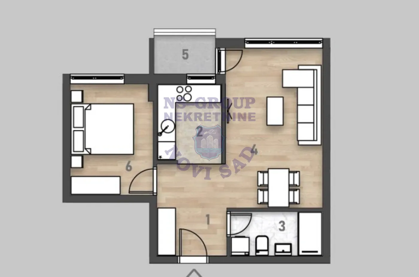 stan na prodaju Novi Sad, 47m2 559747