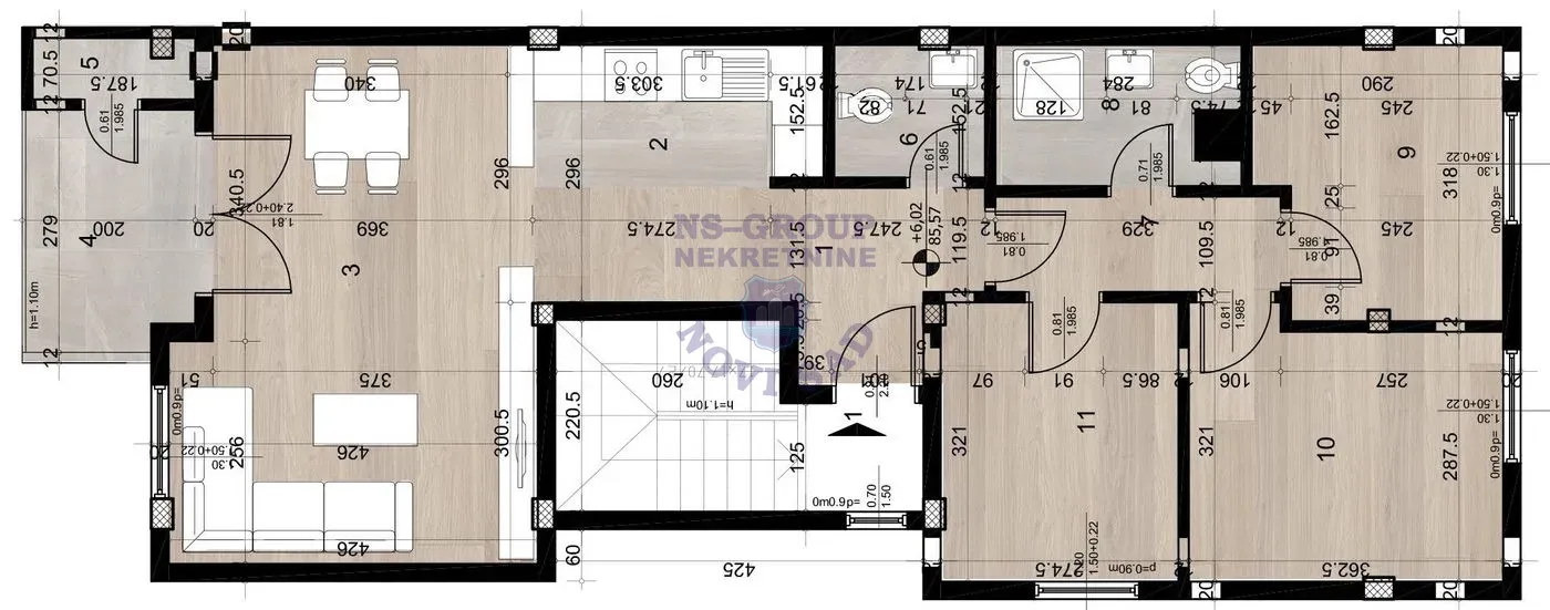 stan na prodaju Novi Sad 80m2 560622