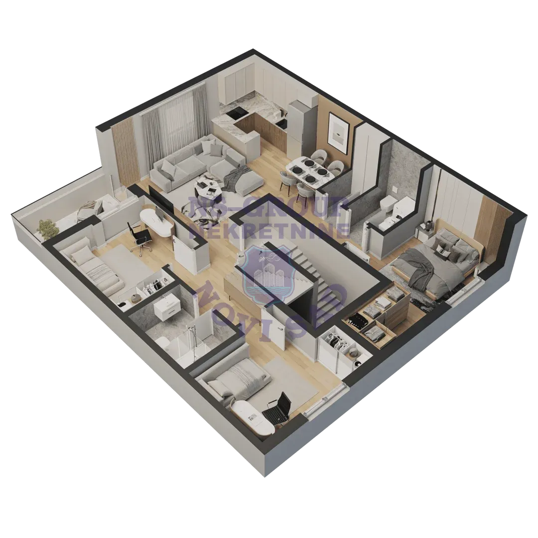 stan na prodaju Novi Sad 80m2 559606