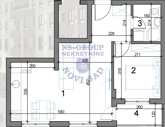 stan na prodaju Novi Sad 42m2 556469