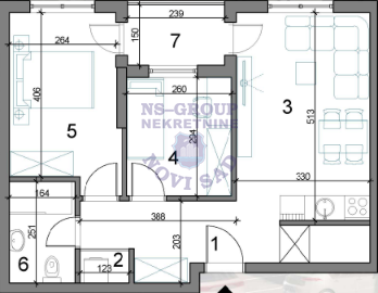 stan na prodaju Novi Sad 53m2 556489