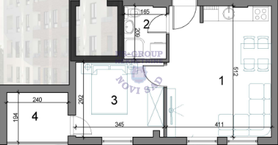 stan na prodaju Novi Sad 36m2 556439