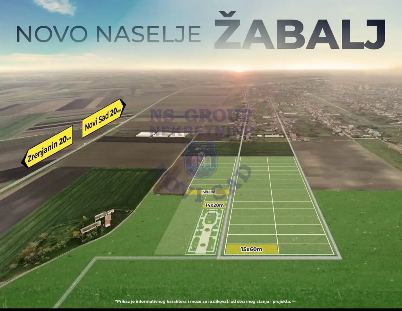 plac na prodaju Žabalj, 923m2 562157