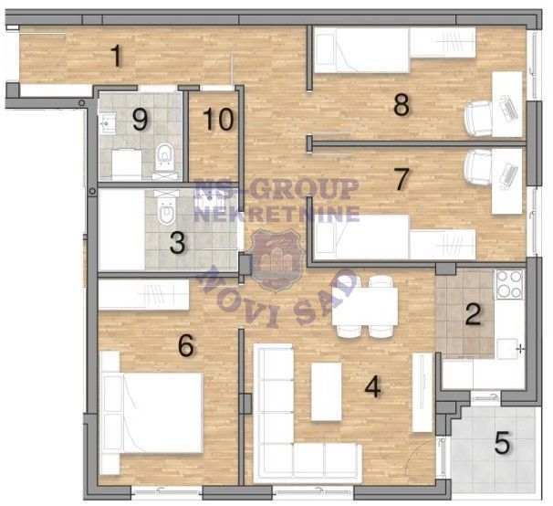 stan na prodaju Novi Sad 74m2 561769