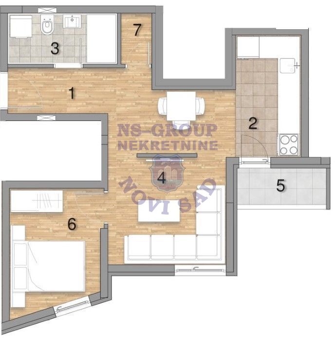 stan na prodaju Novi Sad 41m2 561691