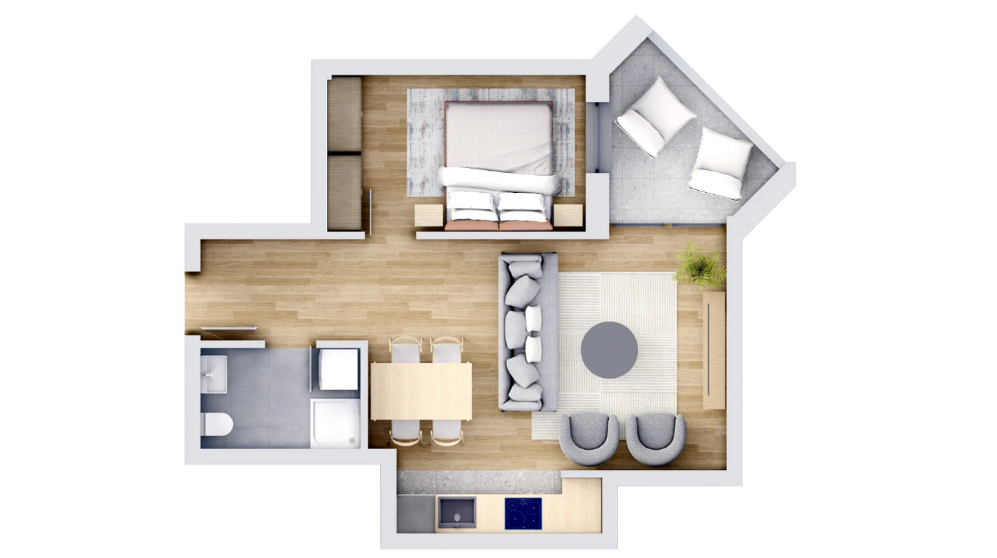 stan na prodaju Novi Sad, 46m2 564994