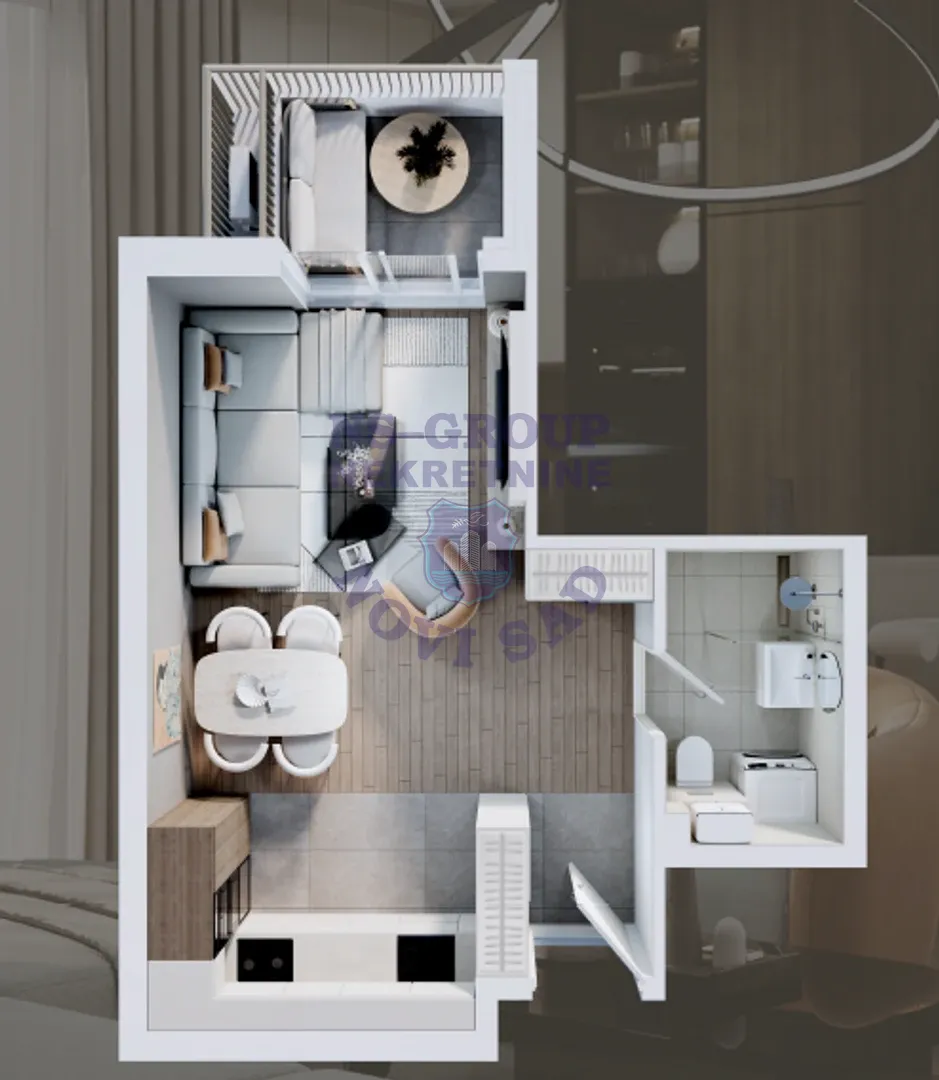 stan na prodaju Novi Sad, 45m2 565904