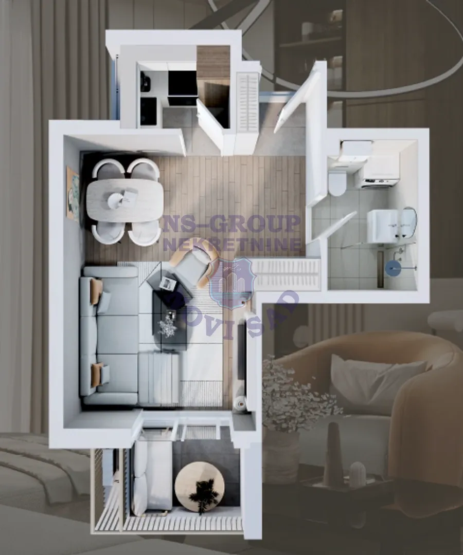 stan na prodaju Novi Sad, 45m2 565908