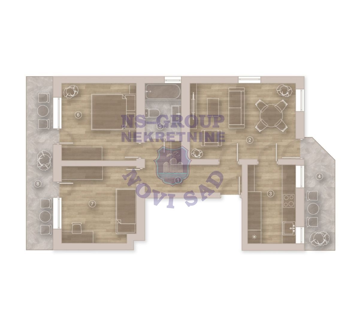 stan na prodaju Petrovaradin 74m2 568340